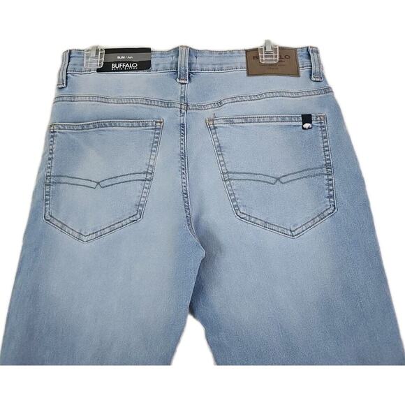 Buffalo David Bitton~Men's 30×30~ Blue Slim Stretch Jeans ASH-X Zip Fly $109 NWT - Picture 16 of 16